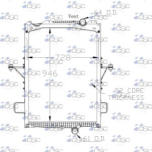 Volvo Radiator 637RA9498WF
