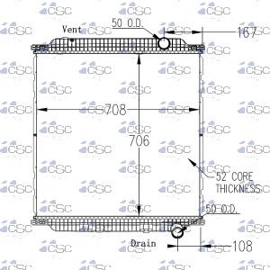Mack Renault Volvo Radiator 637RA9531