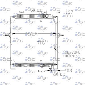 Mack Renault Volvo Radiator 637RA9531WF