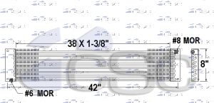 Volvo AC Condenser 637AC115