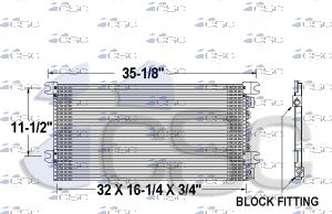 Volvo AC Condenser 637AC245