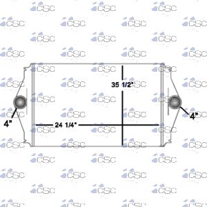 Western Star Charge Air Cooler 639CA142