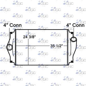 Western Star Charge Air Cooler 639CAWS35D