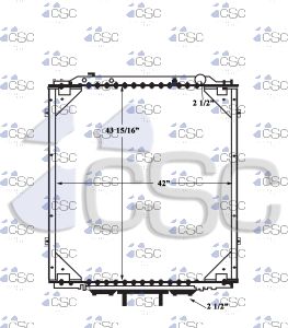 Western Star Radiator 639RA090
