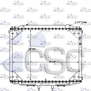 Western Star Radiator 639RA092