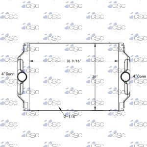 Western Star 4900 Series Charge Air Cooler 639CA142B-BP