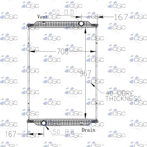 Mack Renault Radiator 641RA006