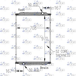 Mack Renault Radiator 641RA007