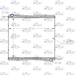 Scania Radiator 643RA002