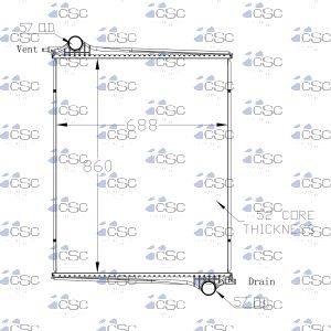 Scania Radiator 643RA003