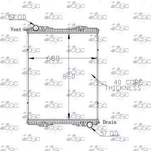 Scania Radiator 643RA004