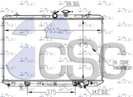 13723 Radiator Drawing CSC13123