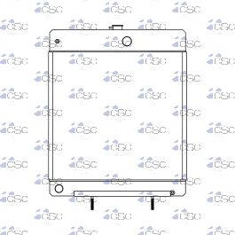 Wfg50 Radiator FG Wilson / Olympian / Perkins Generator Radiator