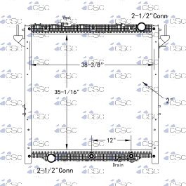 Wd600 Radiator Freightliner / Western Star Truck Radiator