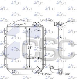 International / Navistar Radiator