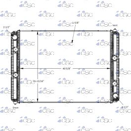 640128 Radiator International / Navistar Radiator