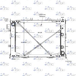 640128 Radiator International / Navistar Radiator