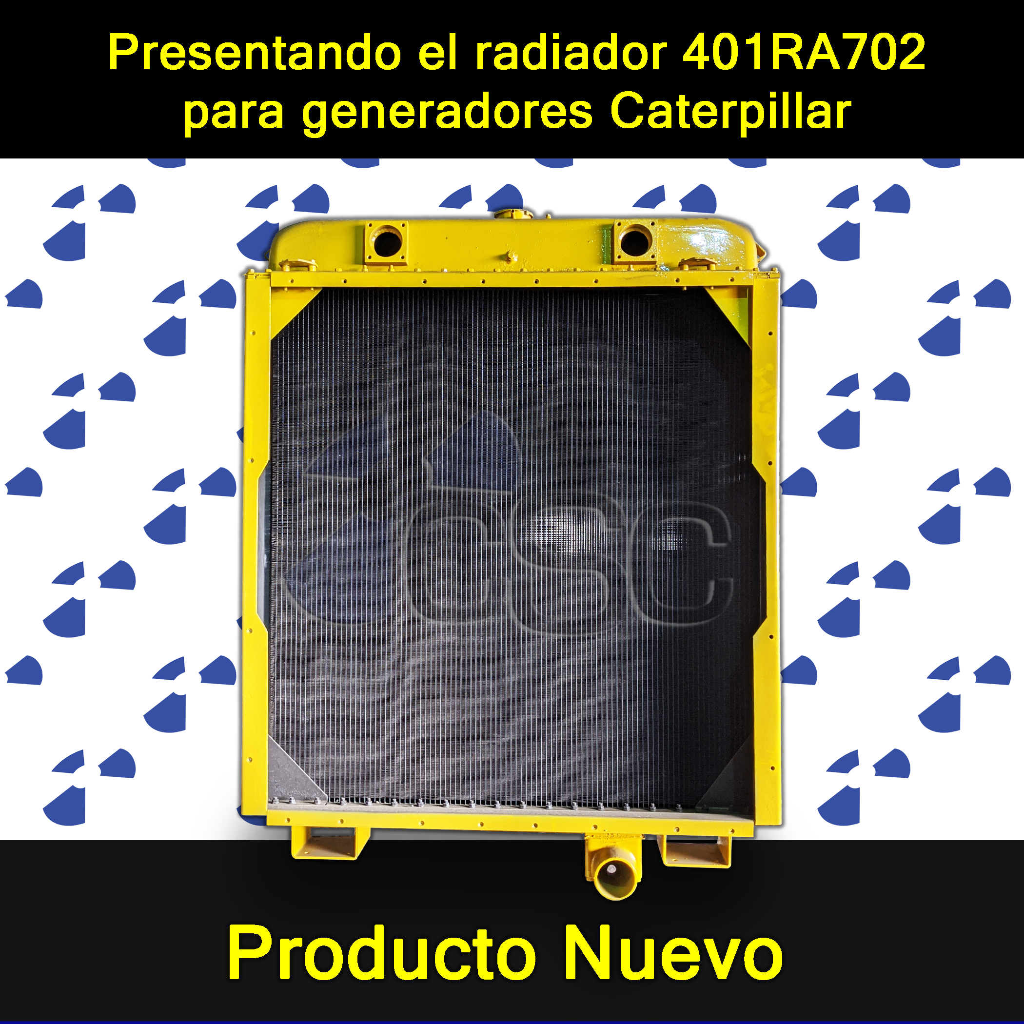Presentamos el radiador 401RA702 para generadores Caterpillar