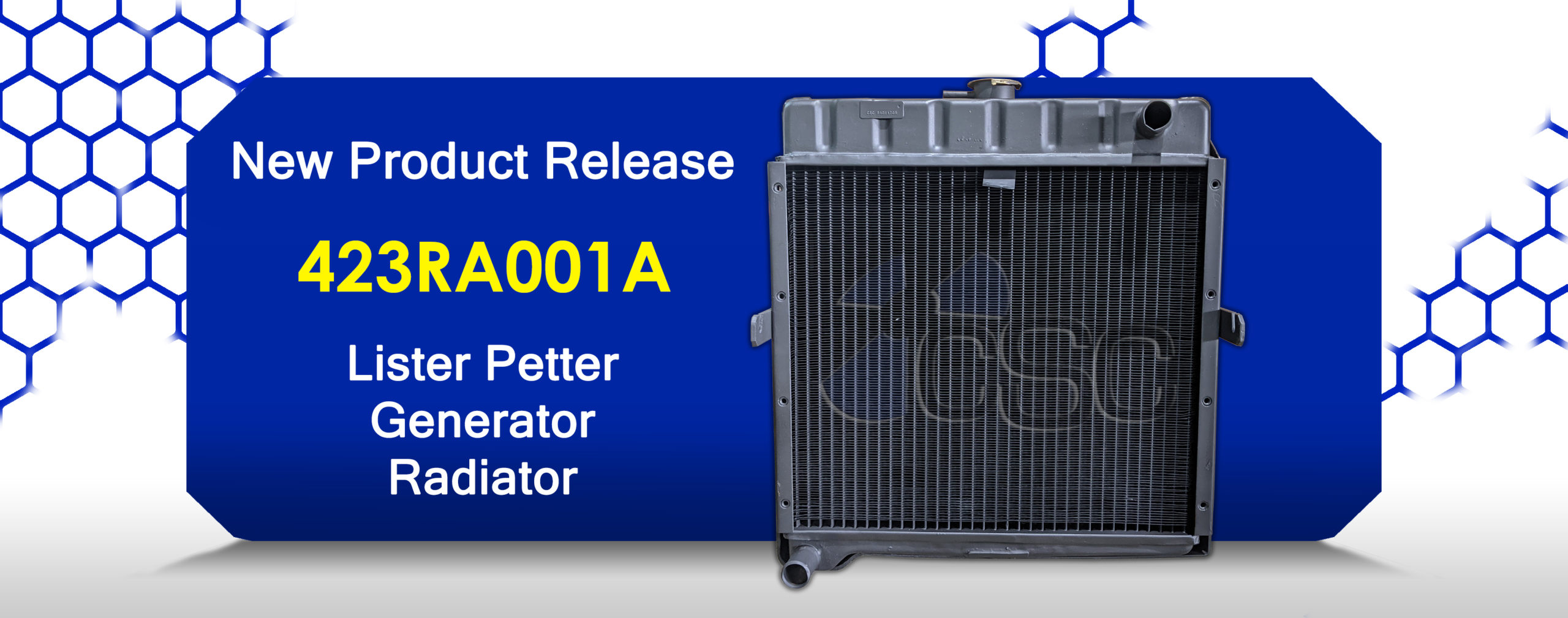 423RA001A for 16kw Lister Petter generator radiator