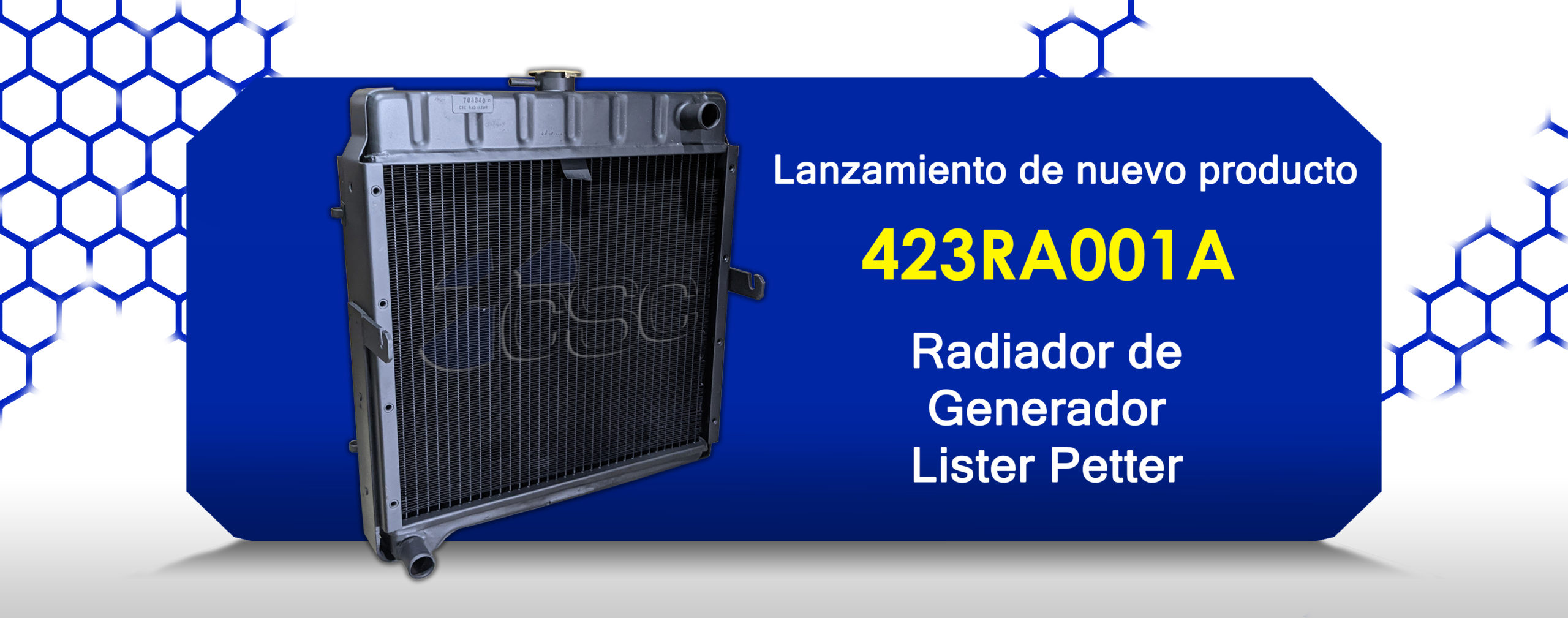 423RA001A para radiador de generador Lister Petter de 16kw