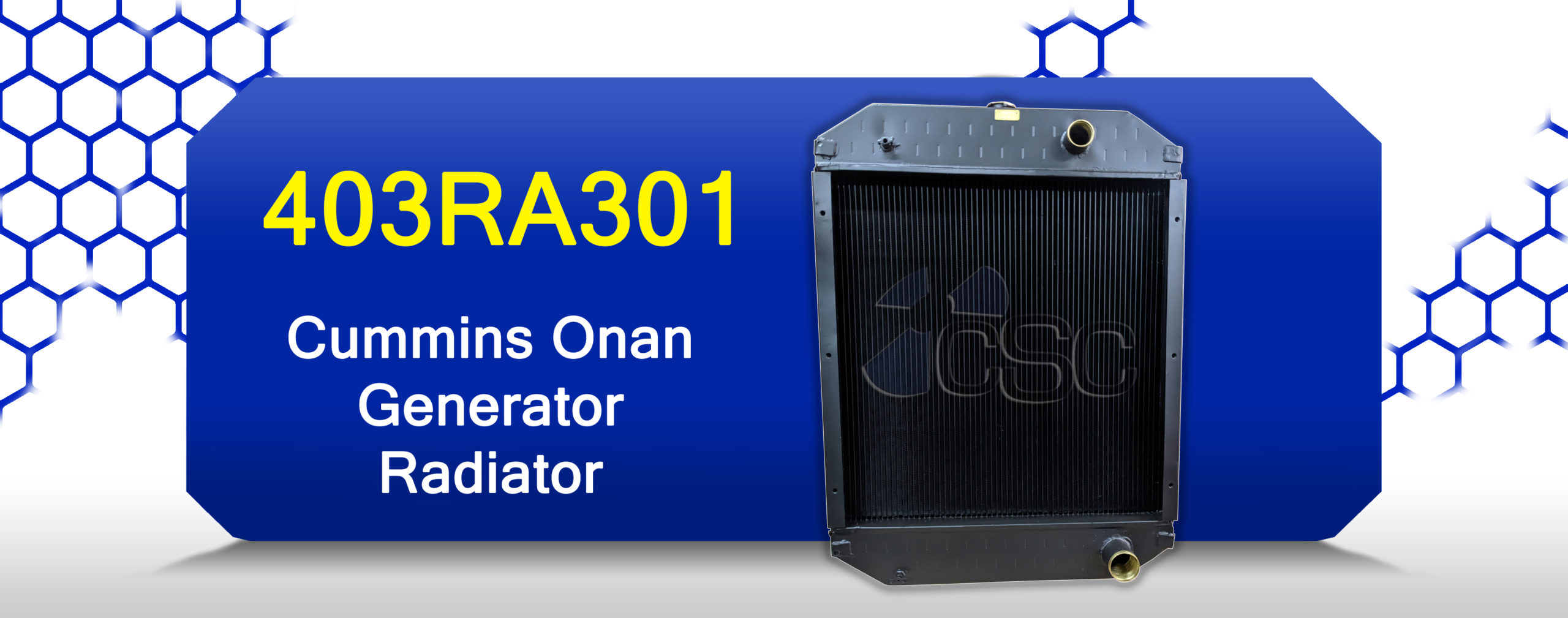 403RA301 radiator for 80kw Cummins Onan generator