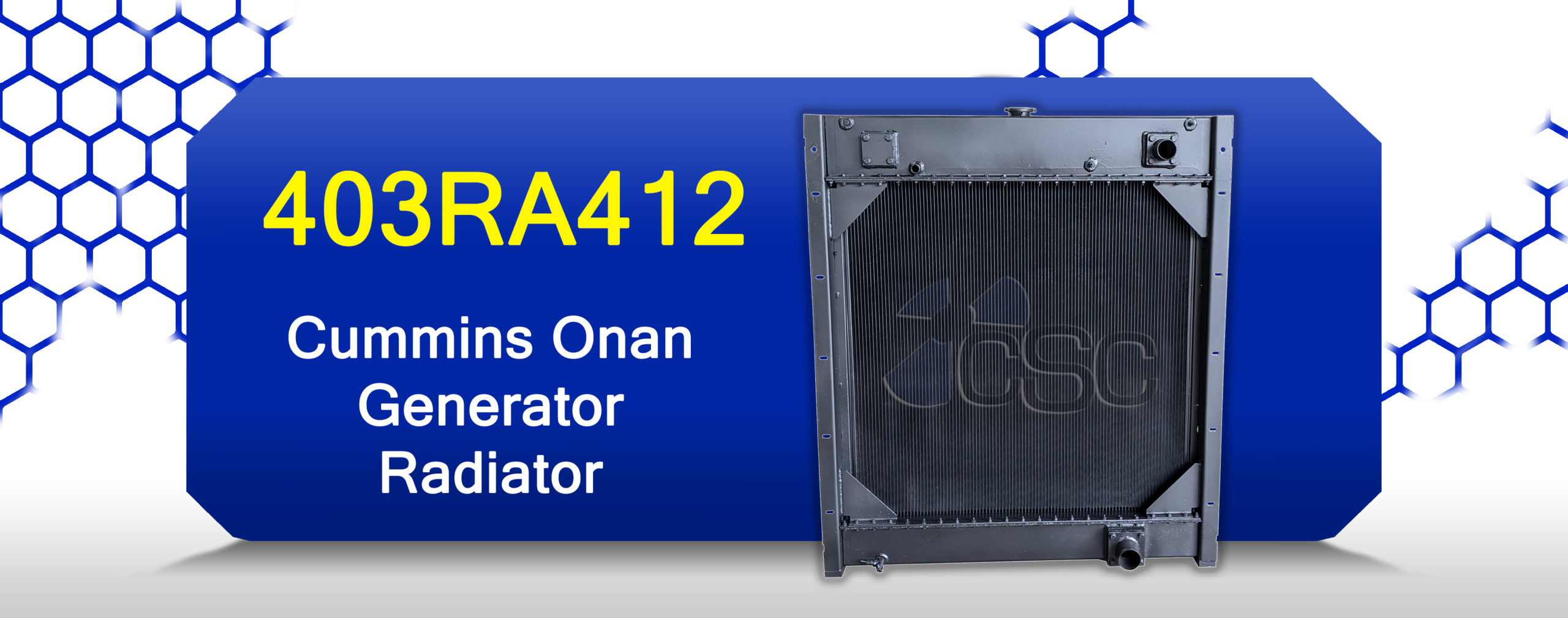 Presenting the 403RA412 Cummins Onan generator radiator